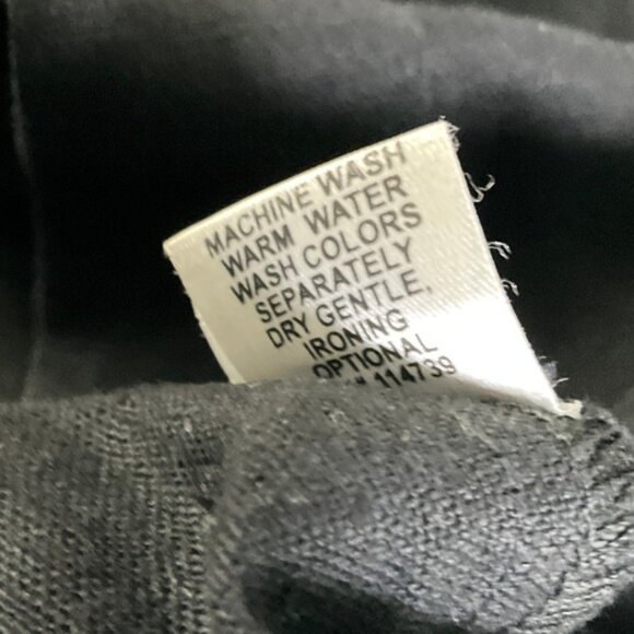 FLAX‎ Linen Skirt Elastic Waist Midi Casual Black Skirt Sz P (XS) Lagenlook - Picture 6 of 9